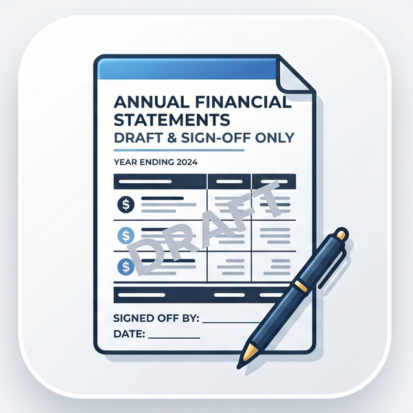 Annual Financial Statements — Draft & Sign Off Only