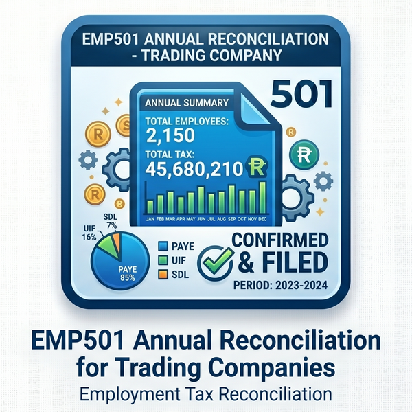 EMP501 Annual Reconciliation for Trading Companies