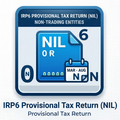 IRP6 Provisional Tax Return form for non-trading entities on a white background