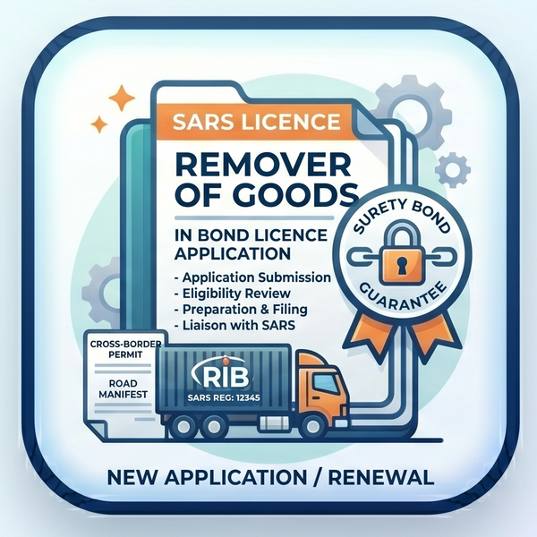 Remover of Goods in Bond Licence Application